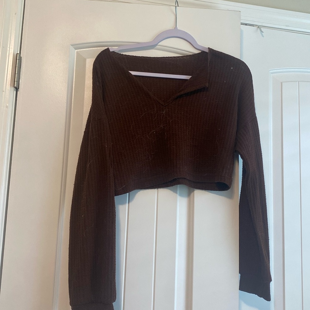 Crop top brown